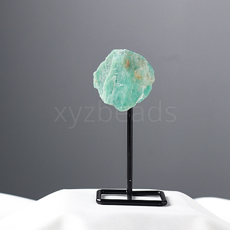 Natural Amazonite Irregularity with Metal Home Decoration Ornament PW-WG598C7-05-1