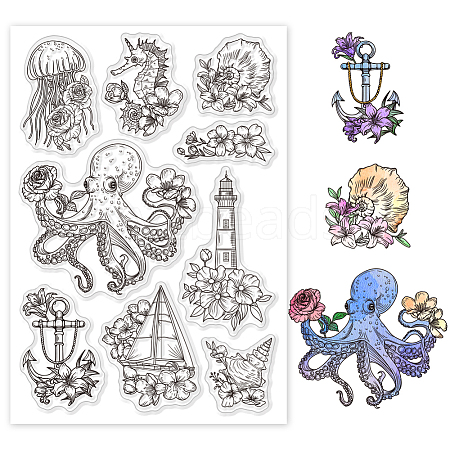 Custom PVC Plastic Clear Stamps DIY-WH0448-0638-1