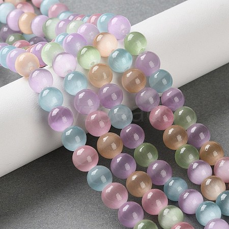 Cat Eye Beads Strands CE-P004-A-8mm-1