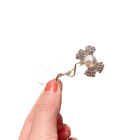 Alloy Rhinestone Bobby Pins PW-WG19FA4-03-1