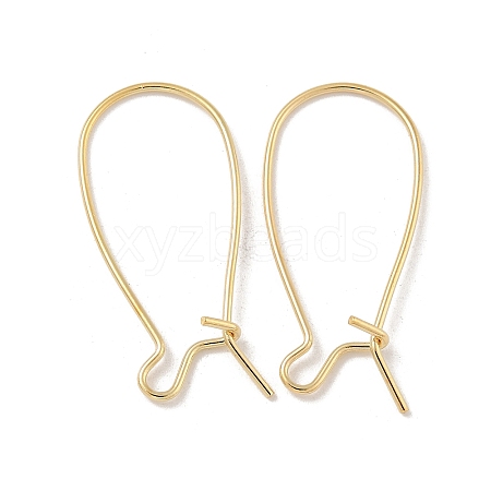 Brass Hoop Earring Findings KK-H503-24G-1