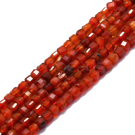 Natural Red Agate Beads Strands G-P457-B01-25-1