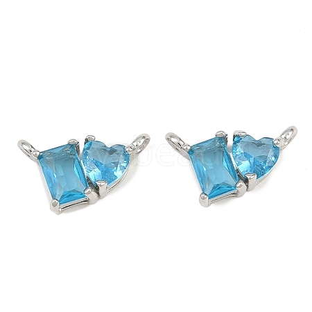 Brass Pave Cubic Zirconia Charms CU-CBA6A75-04P-09-1