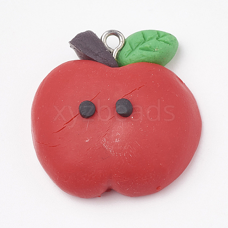 Handmade Polymer Clay Pendants LS-CLAY-T012-05-1