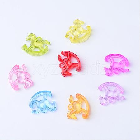 Transparent Acrylic Pendants TACR-S132-20-1