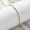 304 Stainless Steel Link Chain Bracelets for Women BJEW-F488-21G-04-2