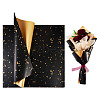 20 Sheets Plastic Gold Foil Flower Bouquets Wrapping Packaging DIY-TAC0025-13B-12