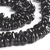 Natural Black Spinel Chips Beads Strands G-D0002-A17-3