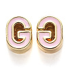 Rack Plating Alloy Enamel Beads LS-X-ENAM-S122-033G-NR-2