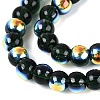 Electroplate Transparent Glass Beads Strands LS-EGLA-Q132-4MM-A14-3