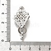 Brass Micro Pave Cubic Zirconia Fold Over Clasps KK-M318-25P-3