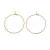 Ion Plating(IP) 316 Surgical Stainless Steel Hoop Earrings Findings X-STAS-D183-02G-02-1