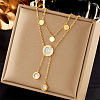 304 Stainless Steel Cubic Zirconia Pendant Necklaces FS-WG8DFC4-08-1