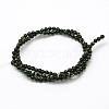 Natural Black Agate Bead Strands G-A130-2mm-K01-2