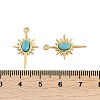 Synthetic Turquoise Sun Pendants STAS-I325-140A-G-3