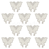 10Pcs Butterfly Hotfix Rhinestone Iron on/Sew On Patches PATC-DR0001-04B-1