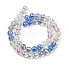 Electroplate Glass Beads Strands EGLA-D300-06-8mm-03-2