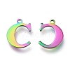 Ion Plating(IP) 304 Stainless Steel Charms STAS-H112-C-M-2