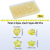 800Pcs 2 Styles Eco-Friendly Transparent Acrylic Beads TACR-SP0001-01E-2