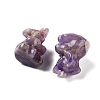 Natural Amethyst Carved Figurines DJEW-L023-D04-2