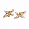 Alloy Rhinestone Pendants PALLOY-P287-08LG-4