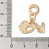 Rack Plating Alloy Crystal Rhinestone European Dangle Charms PALLOY-S189-19G-3