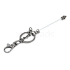 Metal Beadable Keychains KEYC-D288-02B-3