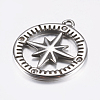 316 Surgical Stainless Steel Pendants STAS-K157-38AS-1
