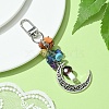 Moon Alloy Pendant Decoraiton HJEW-JM01393-02-3