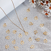 24Pcs Dog Paw Print Shape Stainless Steel Pendants FIND-WR0012-50-9