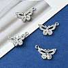 20Pcs 5 Styles Platinum Alloy Crystal Rhinestone Pendants ALRI-YW0001-22-5