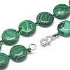 Synthetic Malachite Beaded Necklaces NJEW-S397-05-2