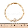 Brass Micro Pave Cubic Zirconia Link Chain Bracelets KK-R217-48G-5