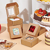 Kraft Paper Gift Box with Visible Window CON-WH0088-74A-5