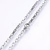 Non-Tarnish 304 Stainless Steel Box Chain Necklaces NJEW-F226-07P-11-2