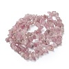 Natural Madagascar Rose Quartz Beads Strands X-G-O187-01-2