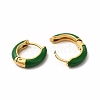 Enamel Hoop Earrings EJEW-G344-02G-04-2