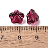 Baking Paint Transparent Glass Beads GLAA-T025-81C-4