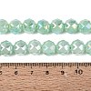 Anti-Tarnish Electroplate Glass Beads Strands GLAA-N064-10mm-12-2