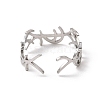 Non-Tarnish 304 Stainless Steel Open Cuff Rings RJEW-Q808-04A-P-3