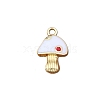 Alloy Enamel Pendants MUSH-PW0001-011A-1