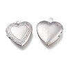 Tarnish Resistant 316 Stainless Steel Locket Pendants STAS-Z010-03A-2