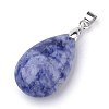 Natural Blue Spot Jasper Pendants G-S243-15-2