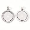 Alloy Pendant Cabochon Settings Y-PALLOY-S107-005P-RS-2