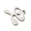 201 Stainless Steel Charms STAS-R133-03P-2