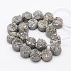 Electroplated Natural Druzy Quartz Crystal Bead Strands G-G889-07-2