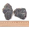 Electroplated Natural Druzy Quartz Crystal Cluster Ornaments RABO-PW0001-179B-6