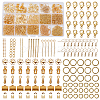 Jewelry Findings Kits with Iron Jump Rings FIND-PH0004-01G-1