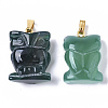 Natural Agate Pendants G-R459-006-1