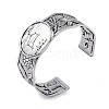 Constellation Alloy Open Cuff Bangles for Women Men LS-BJEW-C064-01AS-08-1